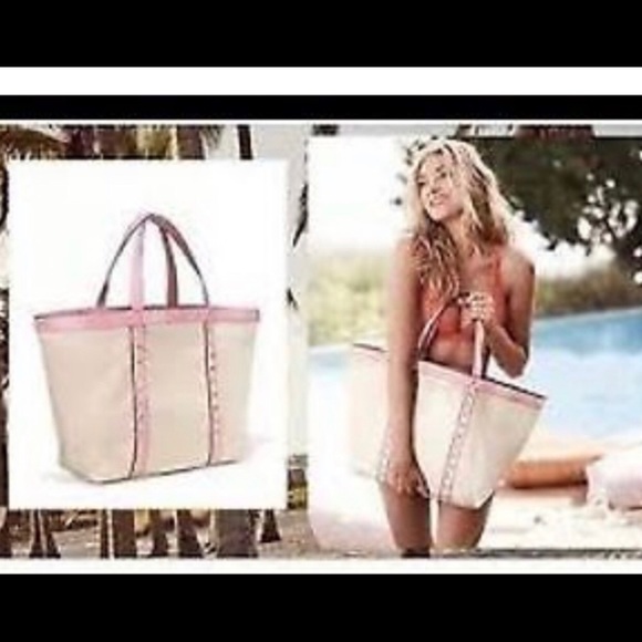 Victoria Secret XL Studded Tote! (A562) - Picture 2 of 8